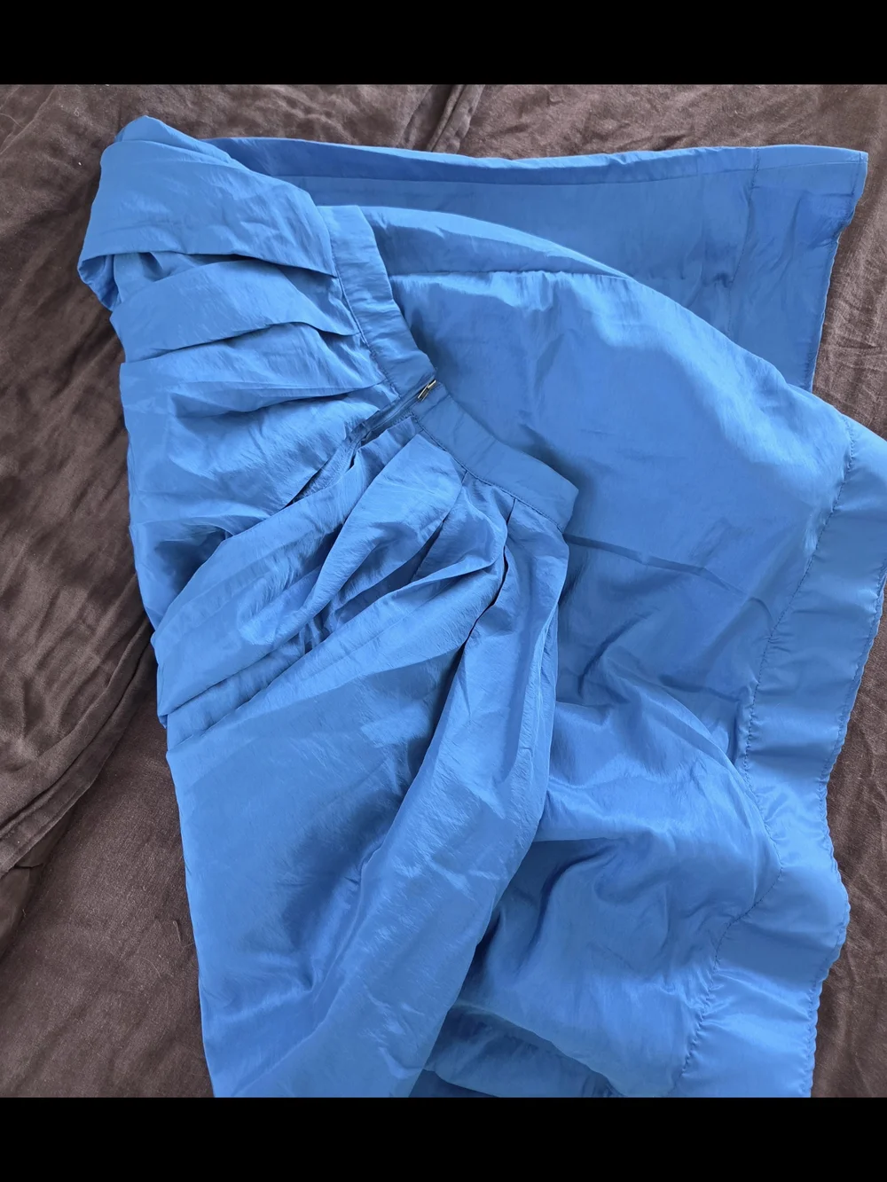 Free People Poplin Satin-like Midi Skirt